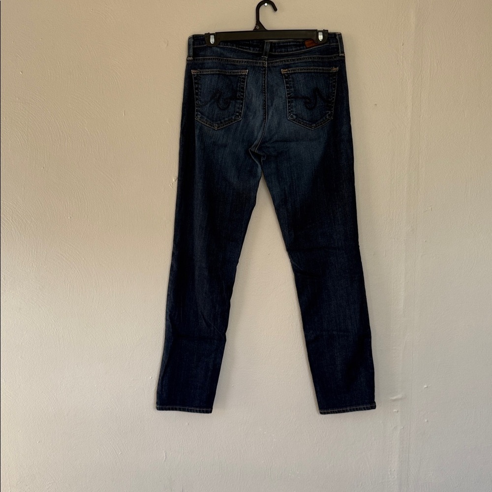 AG Adriano Goldschmied the stilt Dark Blue Straight Leg Jeans 30 - Picture 4 of 6